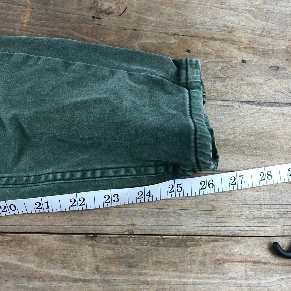 Free People green sueded sateen zipper back skinny jeans, 00/24 - Picture 15 of 16